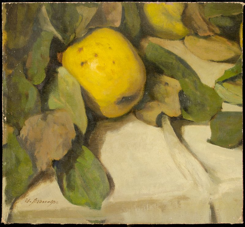 1947 - Mela con foglie